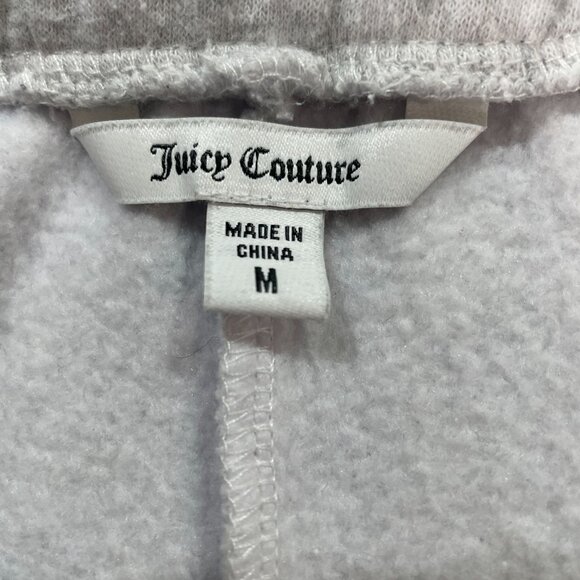 Juicy Couture Gray Jogger Sweatpants Womens M Y2K Soft Girl Lounge Casual Cozy - Picture 3 of 11